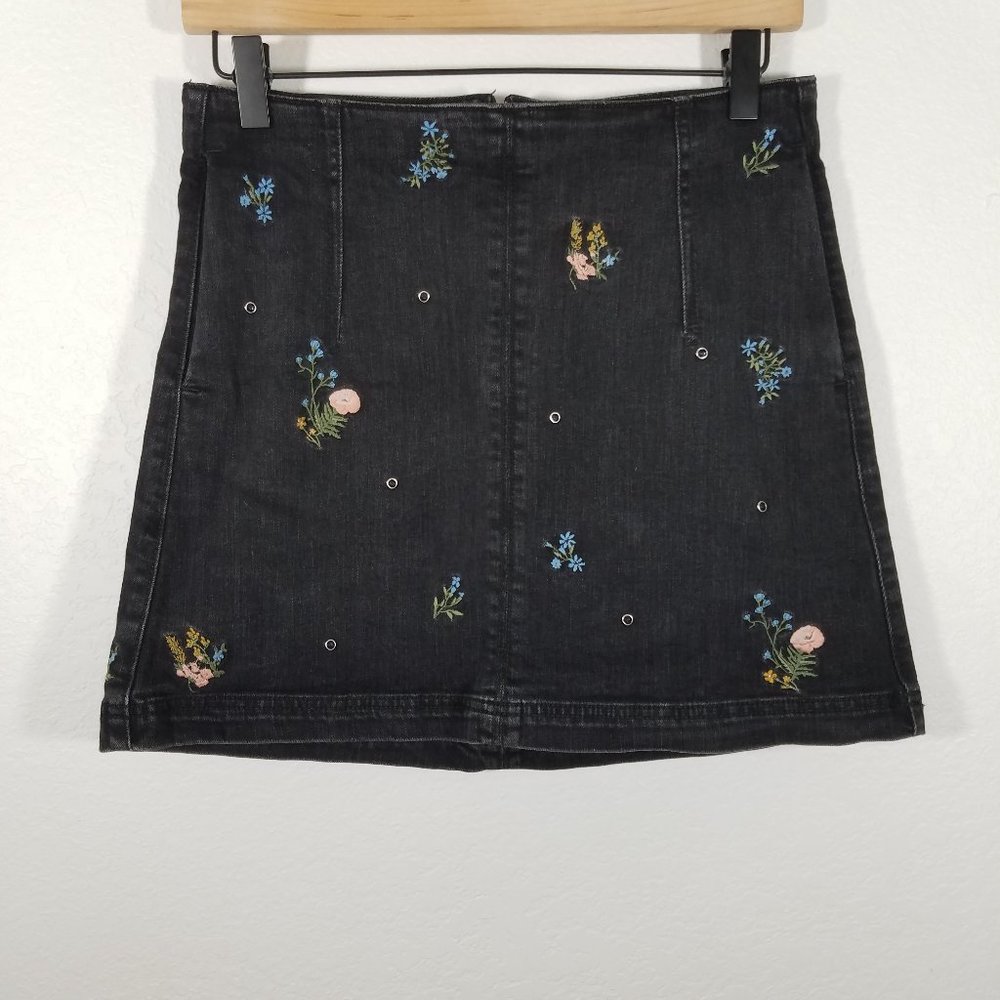 Express Stretch Slim-Al Line Mini High Rise Skirt